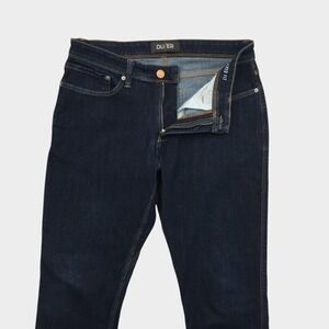 DU/ER L2X Relaxed Fit Jeans Mens 33x34 Dark Indigo Performance Stretch Denim